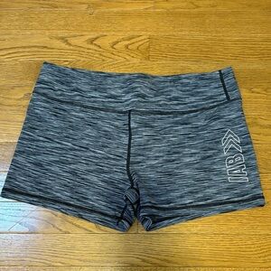 IAB | Heathered Grey Black 3 Inch Compression Shorts Size 12 XL